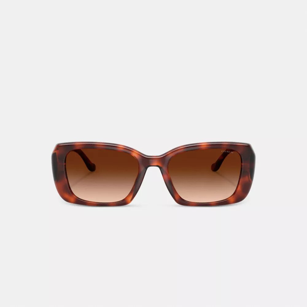 Lentes de sol rectangulares extragrandes con «C» esculpida