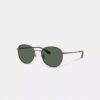 Lentes de sol redondas Windsor de metal