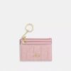 Mini estuche delgado para identificación en denim «Loved» con acolchado y Charms
