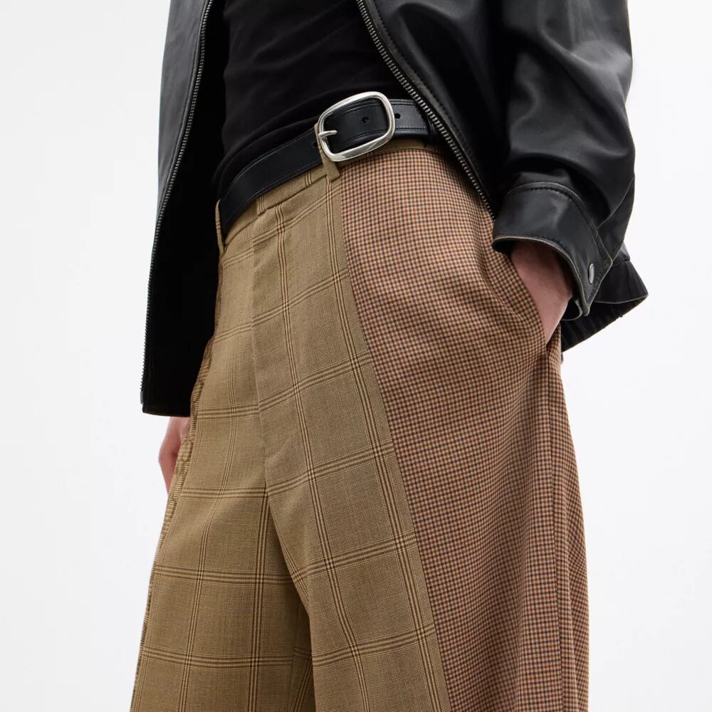 Pantalones con mezcla de hilos teñidos