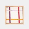Pañuelo cuadrado de seda con estampado de cinturón en estilo «trompe l’oeil»