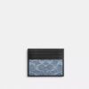 Portatarjetas delgado en denim exclusivo «Loved»