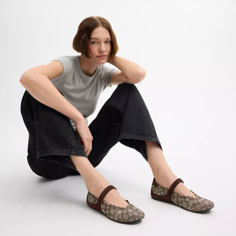 Zapatilla de Merceditas en jacquard exclusivo