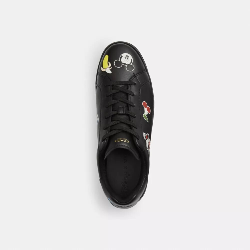 Zapatillas altas de Disney x Coach con estampado de calcomanías